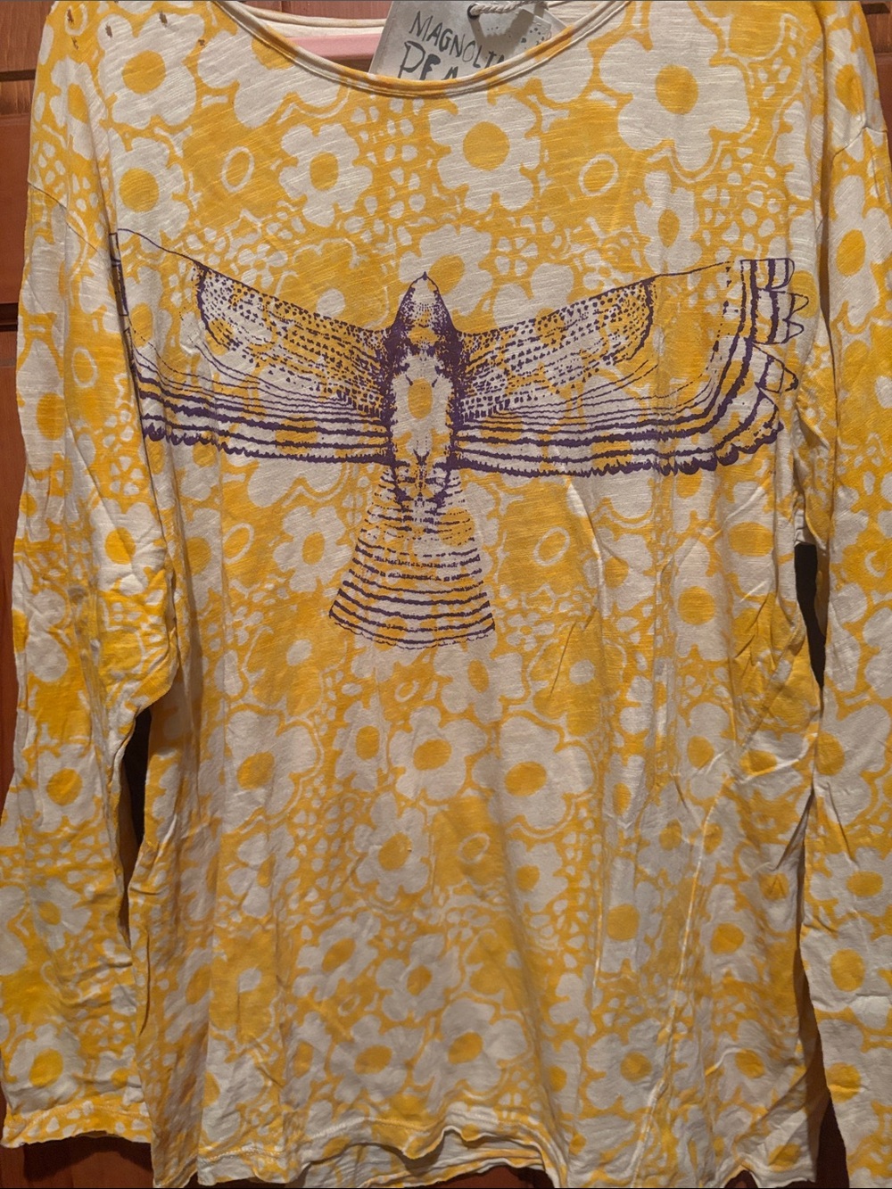 Magnolia Pearl Yellow and Purple Graphic Top